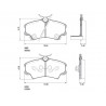 PASTILLAS DE FRENO PARA HONDA CIVIC 96/12 DELANTERAS
