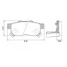 PASTILLAS DE FRENO PARA HONDA FIT/CITY 09/15 TRASERAS