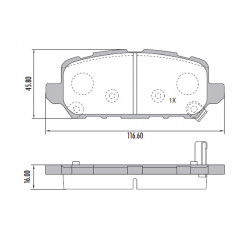PASTILLAS DE FRENO PARA HONDA HRV 15/.. TRASERAS
