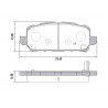 PASTILLAS DE FRENO PARA HONDA HRV 15/.. TRASERAS