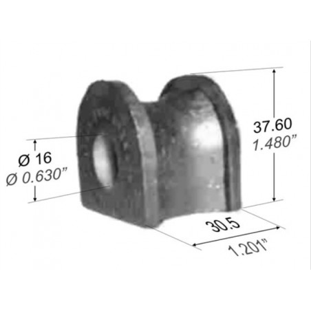 BUJE PARA FORD ESCORT/ORION/FIESTA/KA BARRA ESTABILIZADORA 16MM