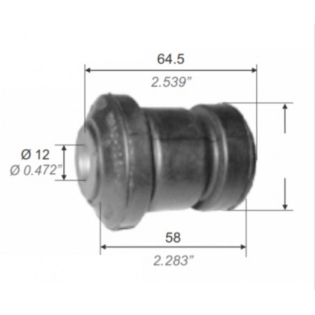 BUJE PARA FORD FOCUS 99/08 PARRILLA DELANTERA PARATRAS.
