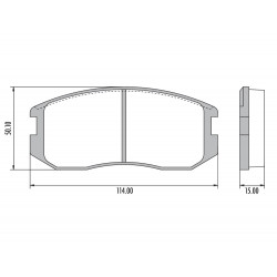 PASTILLAS DE FRENO PARA MITSUBISHI LANCER/COLT DELANTERAS