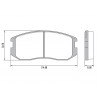 PASTILLAS DE FRENO PARA MITSUBISHI LANCER/COLT DELANTERAS